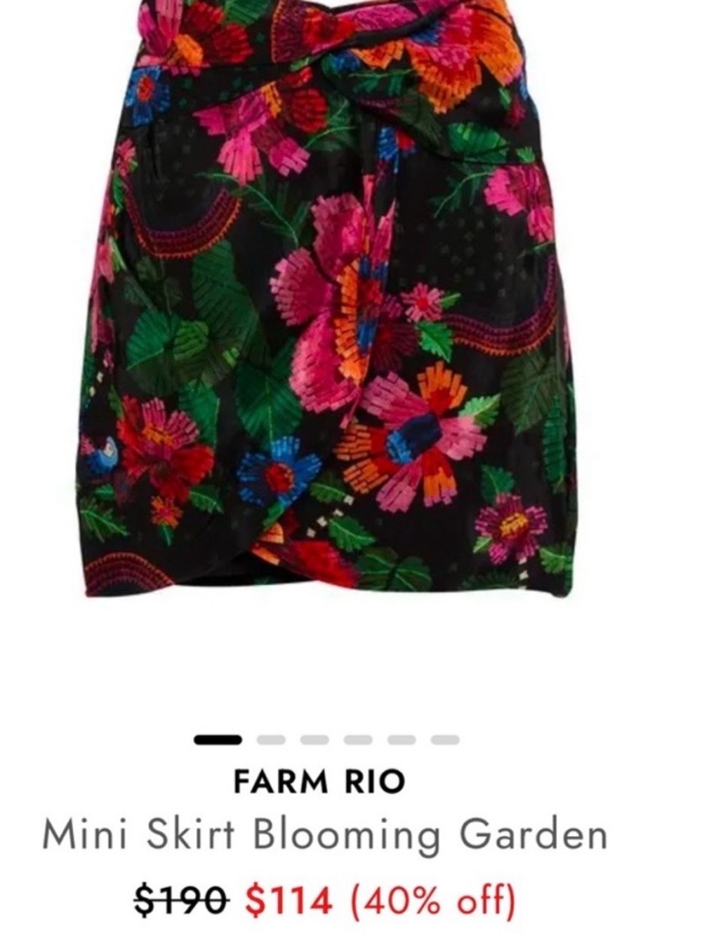 FARM Rio Blooming Garden Mini Skirt